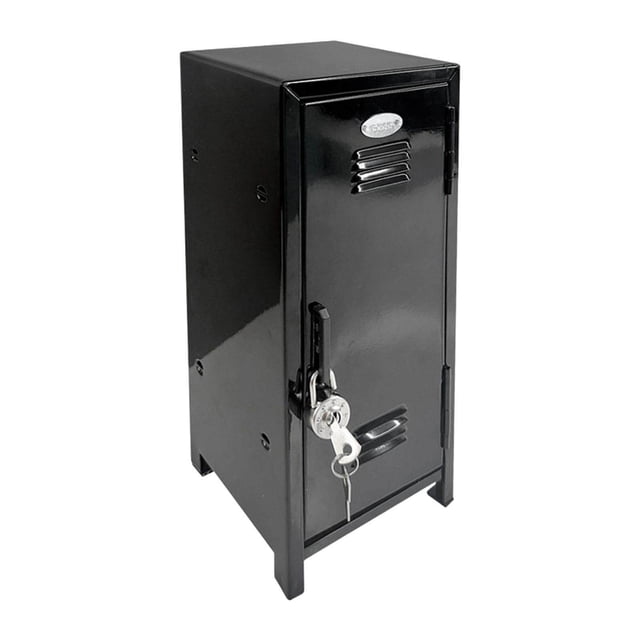 Langgg Small Makeup Storage Cabinet Vertical File Cabinet for Cotton Pad Entryway Black