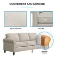 thumbnail image 3 of Puremind 2 Piece Sofa Set for Living Room, 3 Seater Sofa and Loveseat Set, Living Room Furniture Sets, Beige, 3 of 6