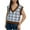 Light Blue, variant on GigrtiJin Sweater Vest for Women Casual V Neck Plaid Knitted Sweaters Blouse Fall Comfy Pullover Sweater Tops