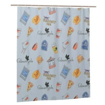 Gilmore Girls Shower Curtain, Waterproof Washable Decorative Shower Curtain for Bathroom Bathtub, Bath Accessories Decor Set with 12 Hooks 60x72Inch Plastic