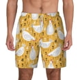 thumbnail image 2 of Picia Funny Chicken pattern Mens Swim Trunks with Compression Liner Stretch Beach Shorts Quick Dry with Zipper Pockets No-Chafing Board Shorts-XX-Large, 2 of 9