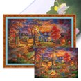 thumbnail image 1 of Hilo Algodón Ecológico Bordado 11CT Punto Cruz Noche Otoño 60x45cm, 1 of 9