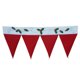 thumbnail image 1 of FELTECHELECTR Cenefa de cortina con gorro de Papá Noel para Navidad, banderines para puerta y ventana, decoración para el hogar y la sala de estar (rojo), 1 of 6