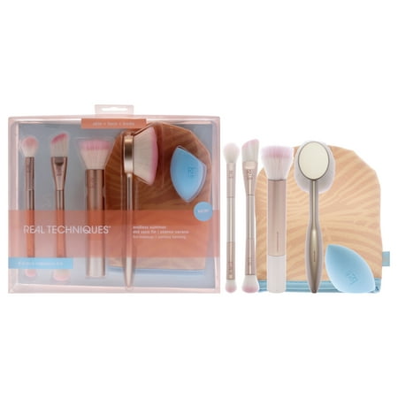Real Techniques Endless Summer Makeup Brush Set , 8 Pc Kit Set
