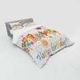 thumbnail image 3 of Ambesonne Garden Bedding Set 3 Pcs, Colorful Meadow Flourish, Twin XL, Multicolor, 3 of 3