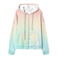thumbnail image 4 of Enjoytime Fashion Full Zip Up Hoodies for Women Long Sleeve Lightweight Hooded Sweatshirts Fall Winter Women's Gradient Printed Jacket Tops with Pockets, 4 of 4