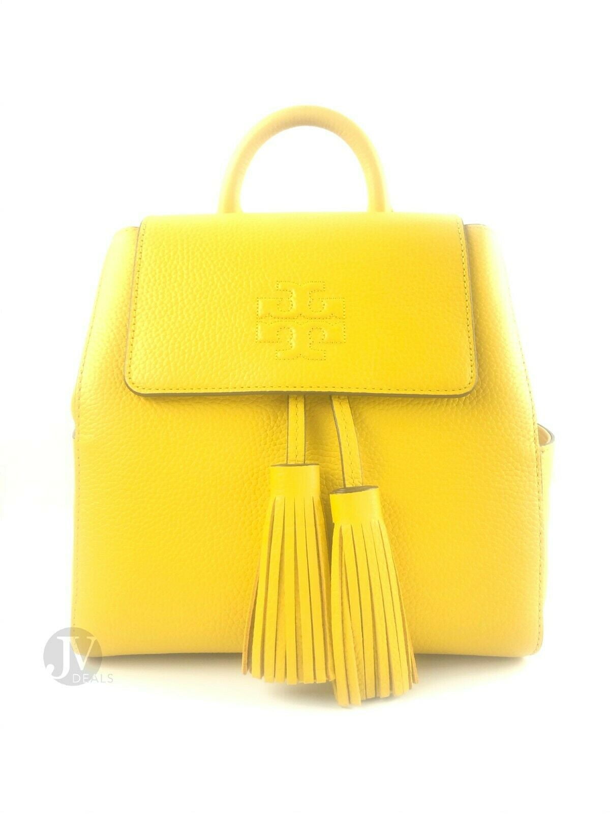 Tory burch yellow outlet backpack