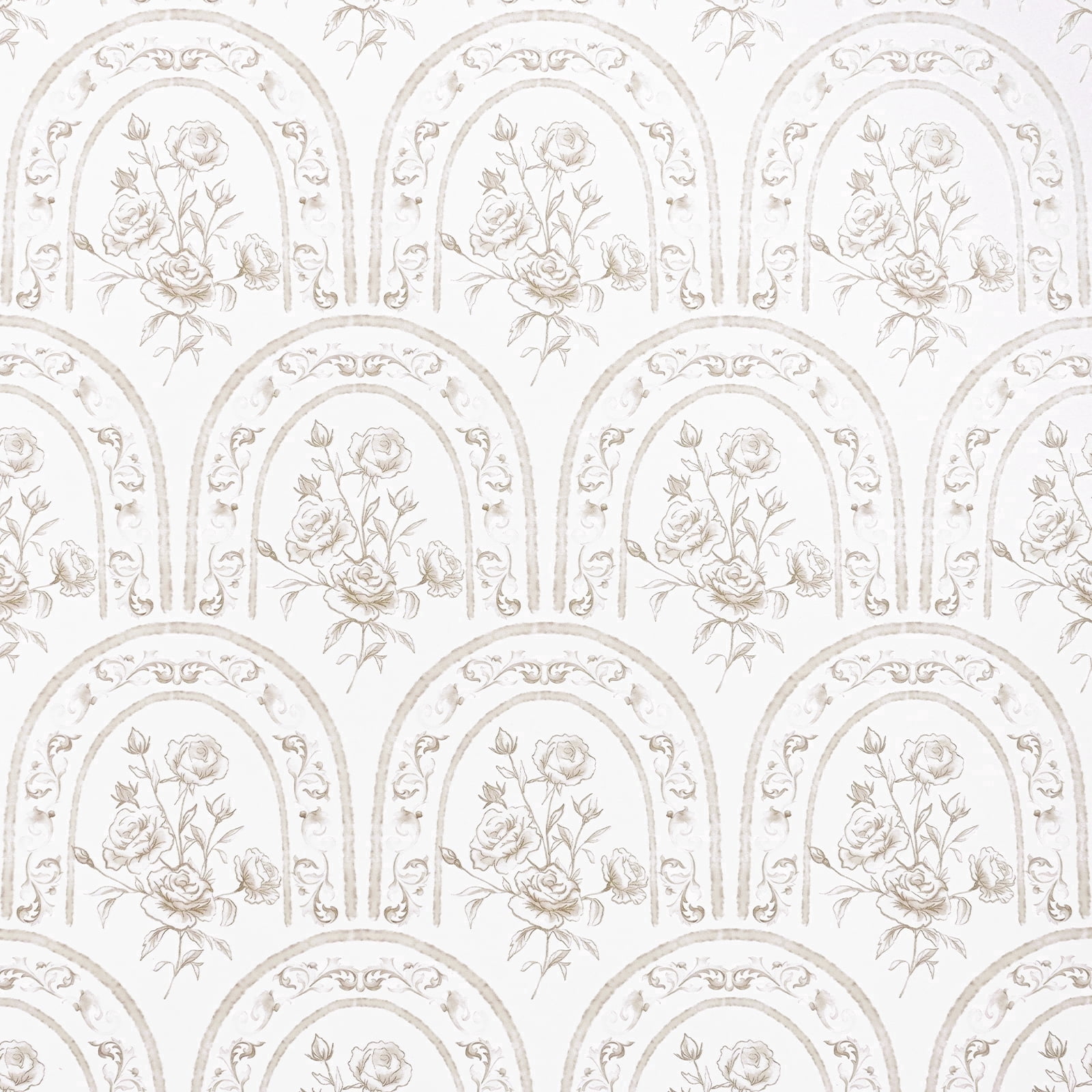 DAZLUTE Large Floral Peel and Stick Wallpaper Vintage Floral Wallpaper Stylish Floral Contact Paper Leaf Wallpaper Self Adhesive Removable Wallpaper,17.71" x 118"