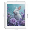 thumbnail image 2 of Paint by Numbers Kit for Adults, White Rabbit Among Purple Roses Paint by Numbers, Easy Paint by Numbers Kit for Adults Beginner, DIY Adult Paint by Number Kits on Canvas, 12x16in Home Decor, 2 of 7