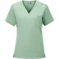 thumbnail image 3 of Homenesgenics Scrub Sets for Women Womens 2 Piece Scrub Outfits Casual Short Sleeve Scrub Tops and Long Pants Sets Nurse's Uniform Lounge Set Working Sets with Pocket Green XXL, 3 of 5