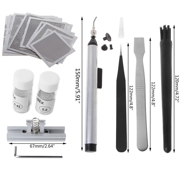 COOLHOOD Accessory BGA Reballing Directly Heat Stencil Solder Balls Station BGA Reballing For Rework Repair