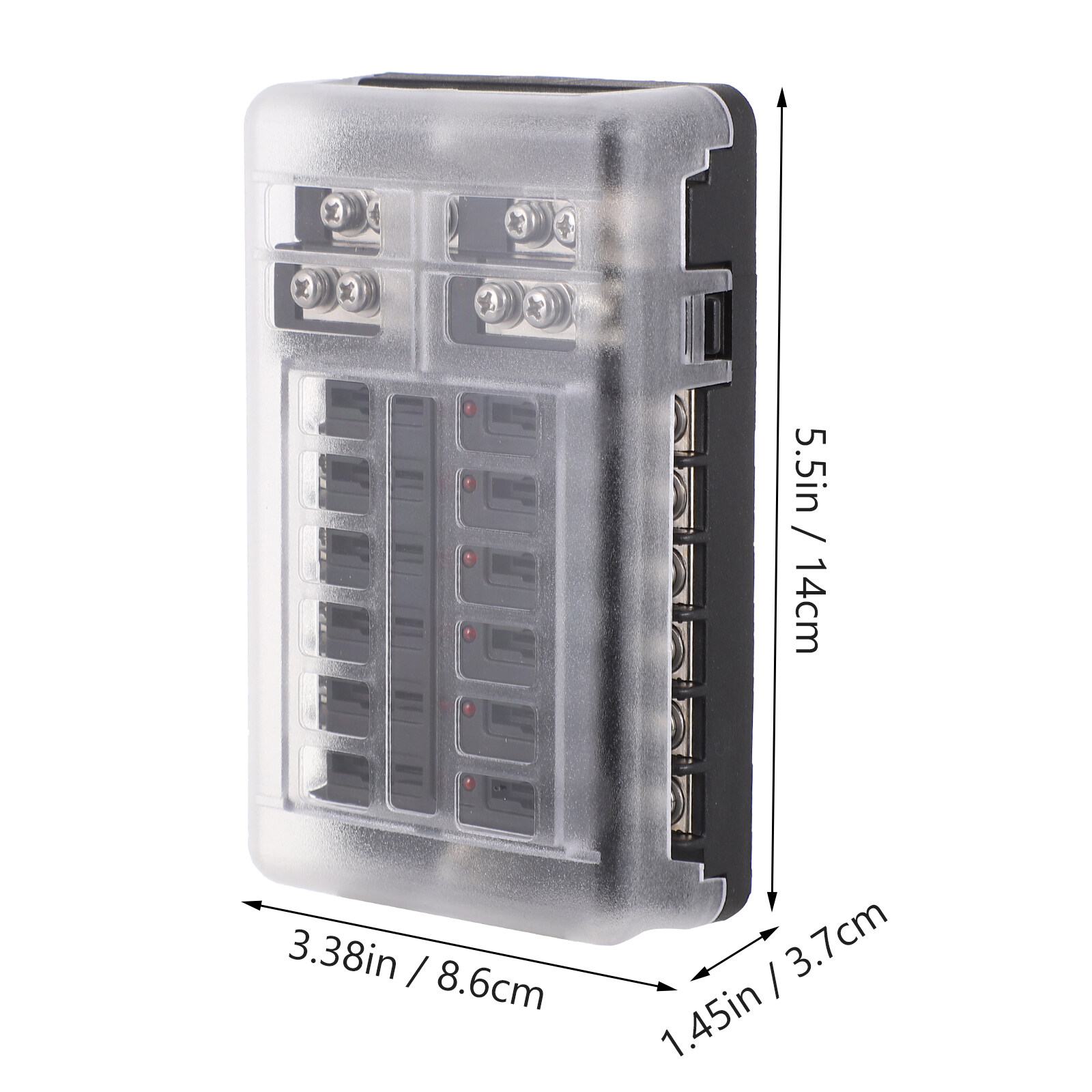 1 Set Car Fuse Block 12Way Fuse Block 12 Circuit Fuse Box with