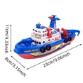 thumbnail image 2 of Fire Boat Bath Toy with Lights Music Automatic Spray Battery Powered Interactive Water Game for Kids Toddlers, 2 of 3