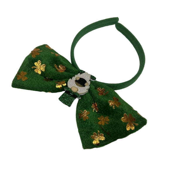BQBQERT Irish Leprechaun Fashionable Head Hoop Green Bowknot Hair Ornament Hair Styling Tool for Adults Photo Props