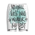 thumbnail image 4 of Wukai Not All Who Wander Are Lost1 Men’s Short Pajama Pants With Pockets Soft Sleep Pj Shorts for Men-4X-Large, 4 of 6