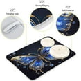 thumbnail image 4 of Coolnut Elegant Butterfly Dish Drying Mat for Kitchen Counter, Ultra Absorbent Reversible Microfiber Dishes Drying Rack Pad Heat-resistant Mats 16x18in Home Decor, 4 of 7