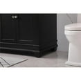 thumbnail image 5 of Elegant Decor Wesley 72" Solid Wood Steel Double Bathroom Vanity Set in Black, 5 of 8