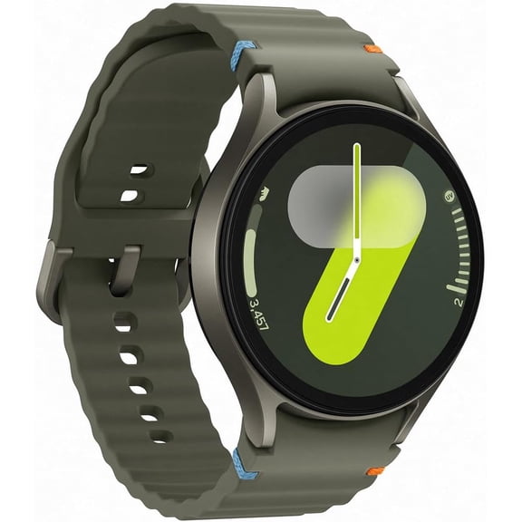 Pre-Owned Samsung Galaxy Watch7 Camera, Touch Screen 44mm Green Aluminum case with Green Silicone Band Smart Watch
