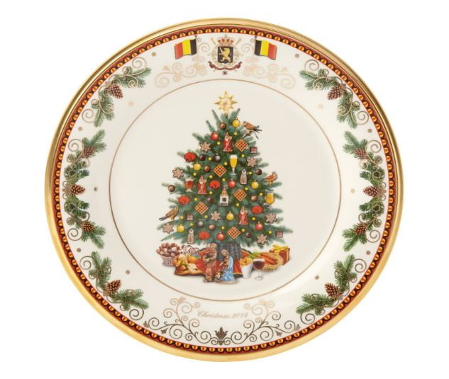 2016 Lenox Trees Around the World Belgium Porcelain Christmas