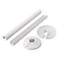 thumbnail image 3 of Bgsha 2 Pcs Pipes Radiator Pipe Covers Sleeve 15mm Collars Cut Fit Bathroom Chrome Home Improvement Plastic Radiator Pipe Covers, 3 of 10