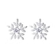 thumbnail image 2 of Pendientes para mujer, regalos para mujer Pendientes de copo de nieve plateados para mujer Accesorios sencillos para las orejas Un pendiente, 2 of 5