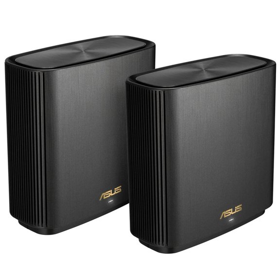 Restored ASUS ZenWiFi XT9 AX7800 Wireless Tri-Band Gigabit Mesh Wi-Fi System, Charcoal, 2-Pack (Refurbished)