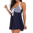 thumbnail image 4 of Maillots de Bain Rembourrés Tankini Swimjupmsuit Striped Striped Striped Swimini, 4 of 5