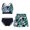 Black, variant on YONGHS Girls Printed Crop Tank Top with Skirts Bottoms 3 Piece Set Rash Guard Swimwear Bathing Suit Lily 16