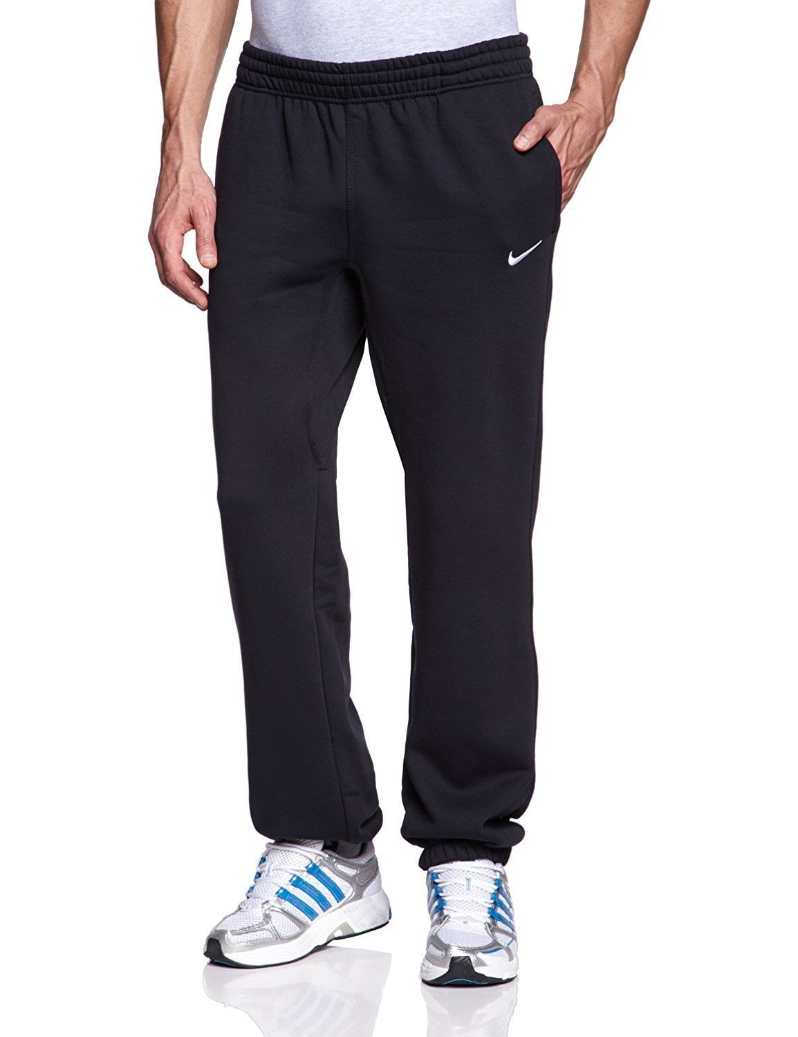 Nike Sportswear Club Cuff Men's Black Fleece Sweatpants Pants Classic ...