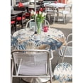 thumbnail image 5 of Outdoor Tablecloths with Umbrella Hole & Zipper, Blue Eucalyptus Coastal Round Tablecloth 54 Inch, Beach Starfish Shell Nautical Rustic Waterproof Table Cloth, Patio/Pool/Picnic Table Covers, 5 of 8
