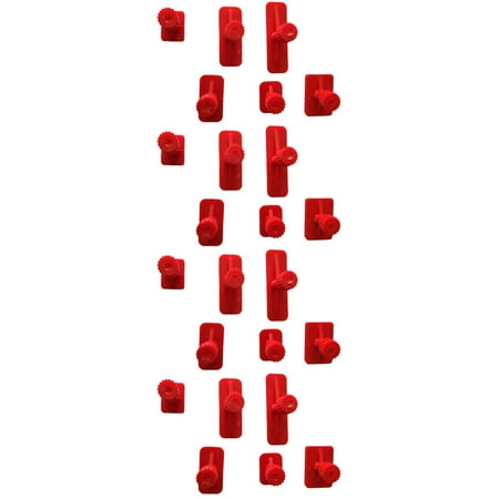 FENGGUIQU 24-Piece Red Dent Removal Kit for Auto Car Sheet Metal Fixing Tools Set