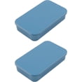 thumbnail image 1 of Vagocom 2 Pcs Distributeur Portable de Fil Dentaire, Vide 3.19 * 2.05 * 0.63 Pouces / 8.1 * 5.2 * 1.6cm Boîtes de Rangement Réutilisables pour Voyage, Essentiels de Sac à Main (Bleu), 1 of 7