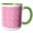 Green/White, variant on 3drose, Pink Abstract Geometrical Dot Pattern Background Design, 11oz Two-tone Green Mug