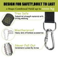 thumbnail image 3 of 2 - Pack Hammock Straps Hanging Kit - Heavy - Duty 2200LB Swing Straps, Ideal for Tree Swings, Camping, Backyard Fun, Easy - Setup & Portable Outdoor Essential, 3 of 7