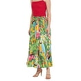 thumbnail image 6 of Oussum Women Skirts Long A-Line Midi Skirts with Pockets for Ladies, Green, 6 of 8
