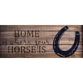 thumbnail image 3 of Kimberly, Allen 14x8 Black Modern Framed Museum Art Print Titled - Home Horse v2, 3 of 5