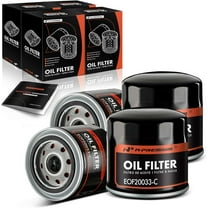 A-Premium 4-PC 10K Miles Protection Spin On Oil Filter Compatible with Ford & Chevrolet HD & Cadillac & Jeep & Mazda & Dodge & Cadillac & Lincoln & Chrysler & Ram & Land Rover & Mazda & Mercury & Ram