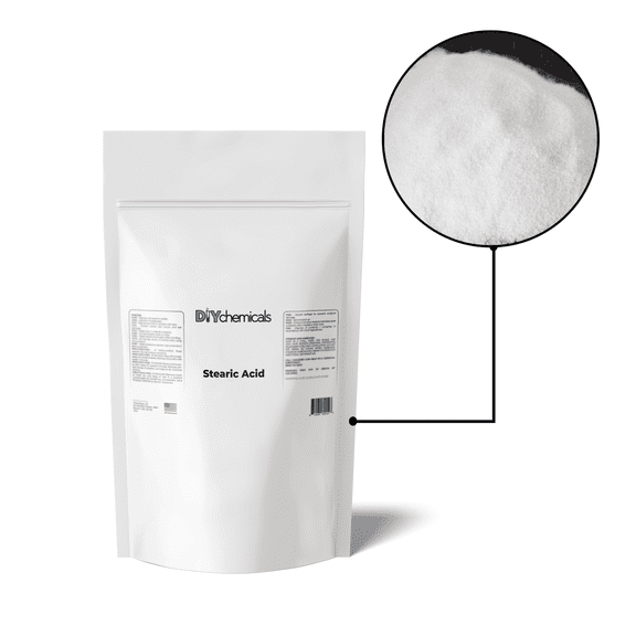 DIYChemicals Stearic Acid – 99%+ Concentration, Laboratory Chemicals 2lbs