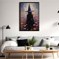 thumbnail image 6 of JFHCQJPK Witch in the Forest Halloween Print Wall Art Poster Witch Decor Vintage Print Dark College Wall Art Victorian Gothic Room Decor Canvas Wall Print8x12in Metal blackFramed, 6 of 8