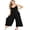 Black, variant on Wasabi & Mint Women's Loose Comfy Oversize Casual Cami Jumpsuit (S, Black)