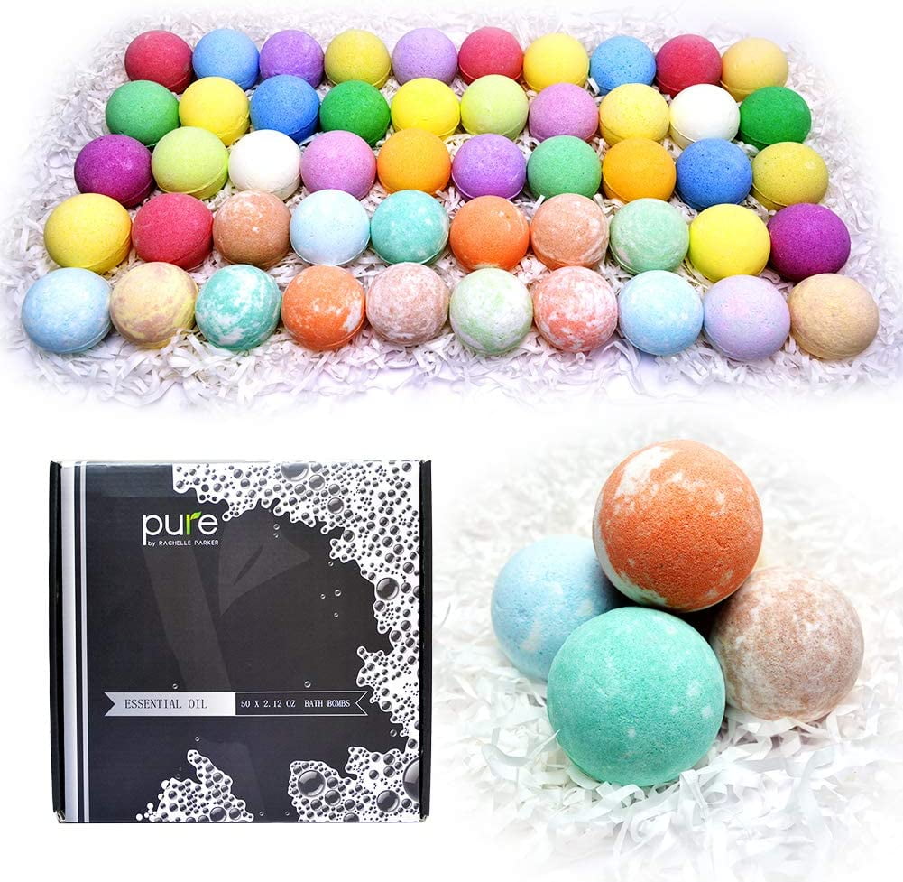 Pure Parker Nuture Me Organics Bath Bombs Gift Set 50 Pack