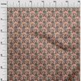 thumbnail image 2 of oneOone Viscose Chiffon Fabric Leaves & Floral Block Printed Fabric 1 Yard 42 Inch Wide, 2 of 4