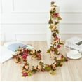 thumbnail image 1 of Simulación de vid de rosa, flor artificial, ratán, aire acondicionado, tubería de protección, decoración de techo de sala de estar, vid de plástico enrollada, 1 of 5