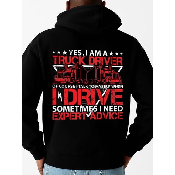 Truck Driver Humor hoodies funny humor mens long sleeve black New Spring and Autumn Season Printed Hoodie in Style high quality husband y2k Trendy Unisex Shirt Graphic tshirts