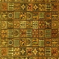 thumbnail image 1 of Ahgly Company Machine Washable Indoor Square Persian Yellow Traditional Area Rugs, 8' Square, 1 of 4