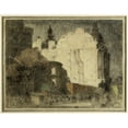 thumbnail image 2 of Ferdinand Boberg 18x15 Gold Ornate Wood Frame and Double Matted Museum Art Print Titled - Demolition Along the Boulevard Haussmann Near the Department Store Le Printemps (1900-1925), 2 of 4