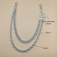 thumbnail image 4 of LYMAYTER Star Pattern Waist Chain Punk Pants Chain - Metal, Geometric, Hip - Hop, 4 of 6