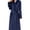 Navy, variant on LYCY Womens Long Fleece Robe Soft Plush Robes for Women Warm Bathrobes Comfy House Coat Full-length（Dark Grey, Large-X-Large）