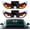 Red Yellow White, variant on Solar Demon Eye LED Car Window Light, Devil Eyes Light for Windshield & Cars, Dynamic Big Eye Lights with Sensor, Demon Eyes for Car, Wireless USB-C Rechargeable 5 Modes (1, Red Yellow White)