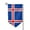 Sharp Corner, variant on The Icelandic Flag Garden Flag Double Sided Flags with Vivid Color for Yard Lawn Garden Decor 12.5 x18 Inch Square